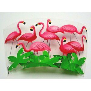 Pink flamingo transparency print Tervis Liner Crafts Junk Journal scrapbook